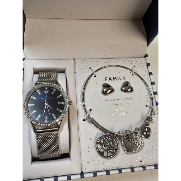 Sailor Jane Earring Bracelet Watch Family Jewelry Set New With New Battery - Picture 2 of 6